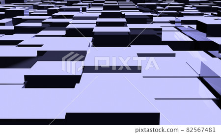 Cube Abstract Geometry Monochrome Pastel Purple [There is another Ver] 82567481