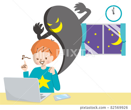 看著電腦互聯網、犯罪、欺詐的孩子身上的影子 看著電腦互聯網、犯罪、欺詐的孩子身上的影子 82569926