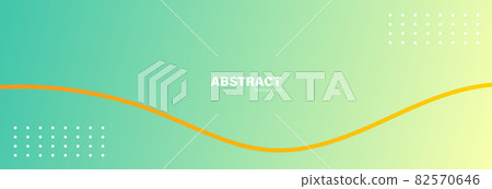 Abstract green fluid shape modern background with copy space, vector. 82570646