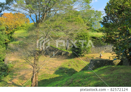[Oita Prefecture] Oka Castle Ruins under sunny weather 82572124