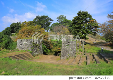 【大分縣】晴天時的岡城遺址 82572170