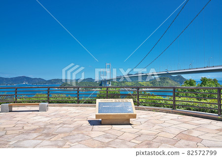 [Overlooking the Shimanami Kaido from the Kurushima Strait Observatory] Koura-cho, Imabari City, Ehime Prefecture 82572799