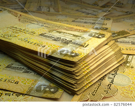 United Arab Emirates money. United Arab Emirates dirham banknotes. 200 AED dirhams bills. United Arab Emirates money. United Arab Emirates dirham banknotes. 200 AED dirhams bills. 82576044