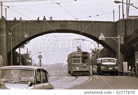 1969 Yokohama tram 7 system abolition day Kuboyama Yokohama city Kanagawa prefecture 82577670