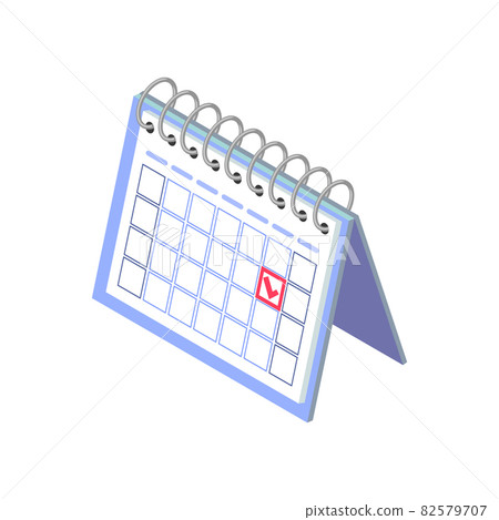 Calendar Isometric Icon 82579707