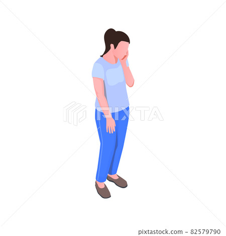 Toothache Isometric Icon 82579790