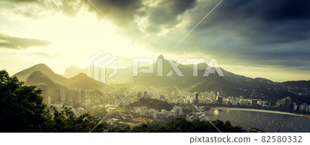 Skyline panorama of Rio de Janeiro city, Brazil 82580332