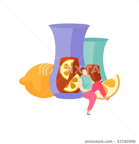 Flat Tea Icon Flat Tea Icon 82580986
