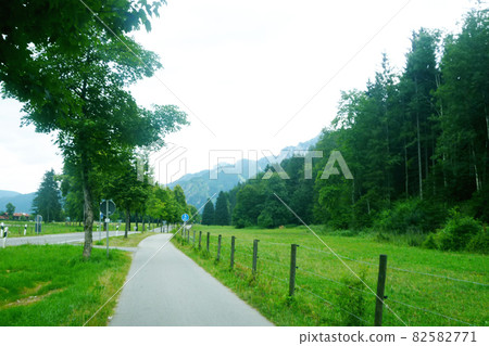 德國浪漫之路的綠色景觀 82582771