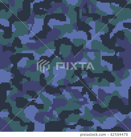 Pattern digital camo dark blue pattern square - Stock Illustration ...