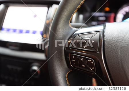 Beauty inside the car and modern technology inside the car. 82585126