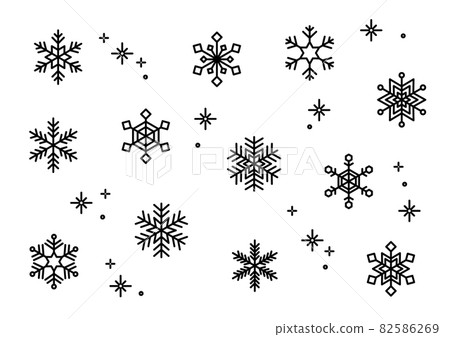 雪花集黑白 82586269