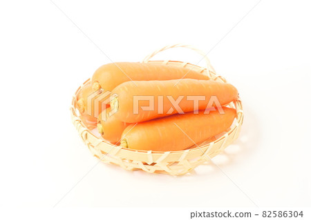 Carrots White Background Carrots White Background 82586304