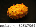 Kiwano with a thorny surface that is a noble fruit 82587565