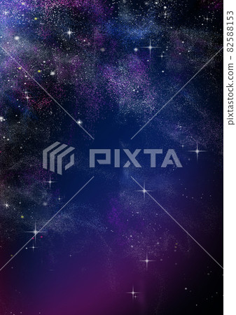 Stars and galaxies shining in the indigo-colored starry sky 82588153