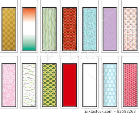 Japanese traditional sticker Senjafuda frame 82588268