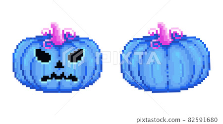 Scary face pixel art