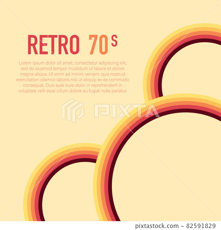 70s, 1970 abstract vector stock retro lines background. Vector illustration 70s, 1970 abstract vector stock retro lines background. Vector illustration 82591829