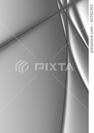 Luxury rich business background with black and white,  silver, metal color, 3D rendering, 3D illustration 82592363