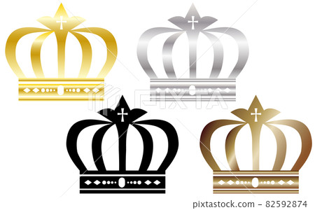A set of gold, silver, bronze, and black that the king wears A set of gold, silver, bronze, and black that the king wears 82592874