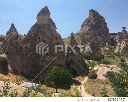 Uchisar Cappadocia - Awesome place to visit in the Turkey. FAiry Cave valley. Uchisar Cappadocia - Awesome place to visit in the Turkey. FAiry Cave valley. 82595057