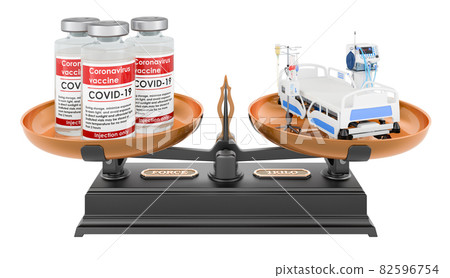 Vaccination or ICU intensive care unit, concept. 3D rendering 82596754