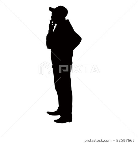 a man body silhouette vector 82597665