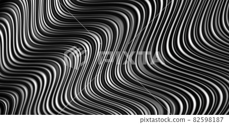Contemporary  black and white design, modern concept background, abstract banner, creative wallpaper, 3D illustration, 3D rendering 82598187