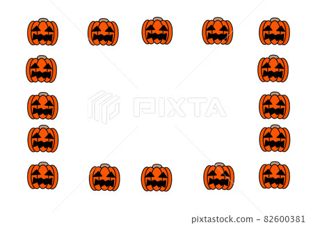 Halloween Jack O Lantern Decorative Frame Square 82600381