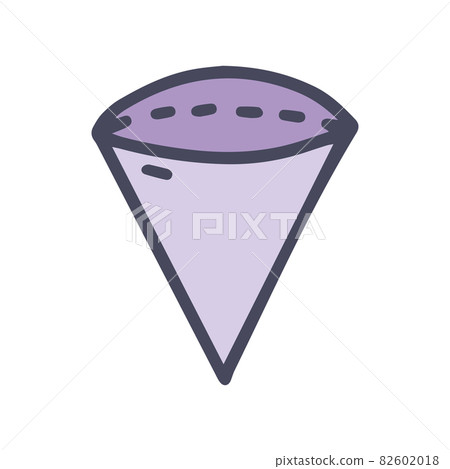 spherical sector color vector doodle simple icon spherical sector color vector doodle simple icon 82602018