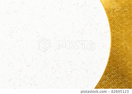 Japanese pattern illustration material Background material Japanese paper Paper Abstract abstract Luxury gorgeous golden Qinghai wave pattern 82605123
