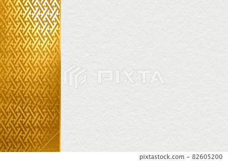 Japanese pattern illustration material Background material Japanese paper Paper Abstract abstract Luxury gorgeous golden Saaya pattern 82605200