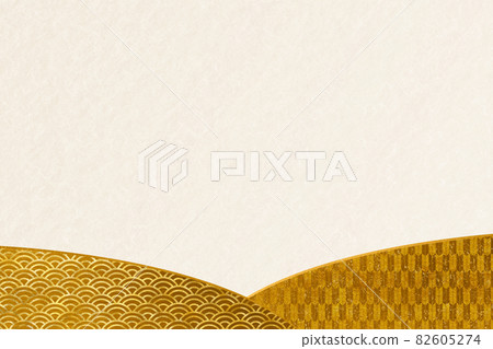Japanese pattern illustration material Background material Japanese paper Paper Abstract abstract Luxury gorgeous golden arrow feather 82605274