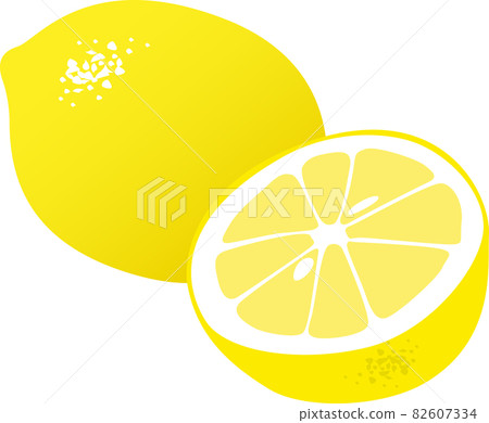 Simple lemon illustration 82607334
