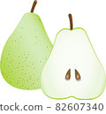 Pears illustration 82607340