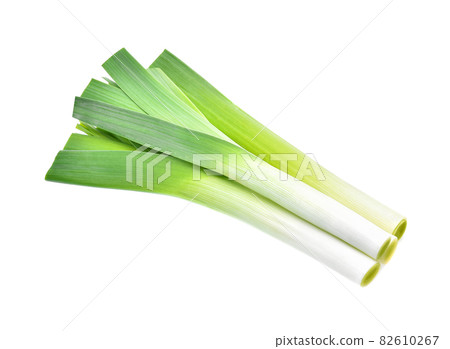 Leek vegetable isolated on white background 82610267