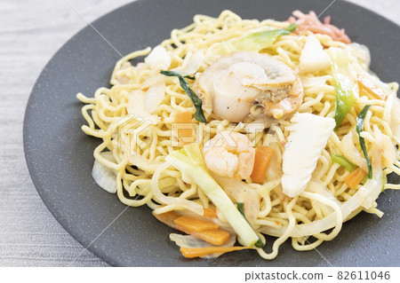 美味的海鮮鹽烤蕎麥麵 美味的海鮮鹽烤蕎麥麵 82611046