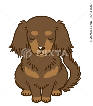 Bowing dachshund (chocotan) Bowing dachshund (chocotan) 82611680