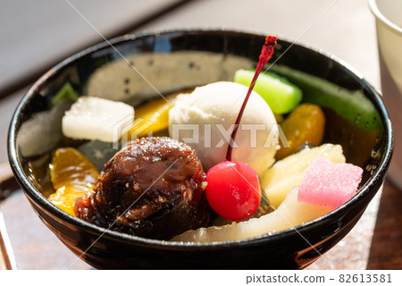 Image of cream anmitsu Image of cream anmitsu 82613581