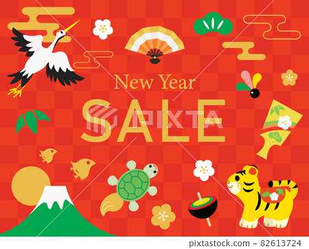 虎年大甩賣背景圖 虎年大甩賣背景圖 82613724