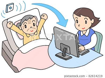 Watching service for people requiring long-term care Watching service for people requiring long-term care 82614219