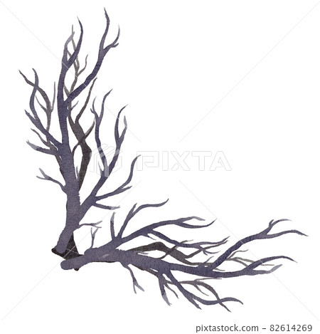 Halloween and flowers Watercolor Cliparts 82614269