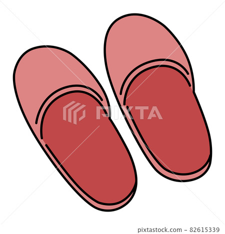 Slippers (red) Footwear illustration icon Slippers (red) Footwear illustration icon 82615339