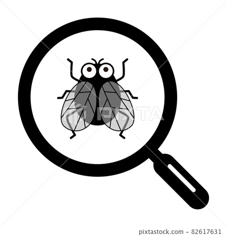 飛行和放大鏡圖標 82617631