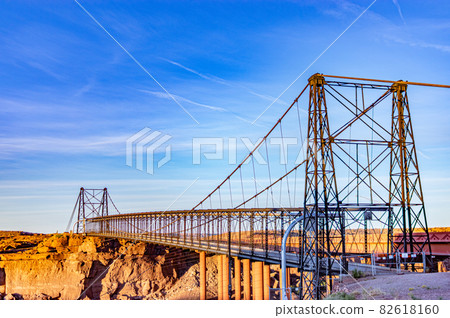Old railway bridge in the western United States Old railway bridge in the western United States 82618160