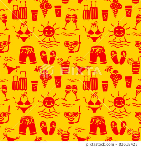 beach resort colorful pattern beach resort colorful pattern 82618425