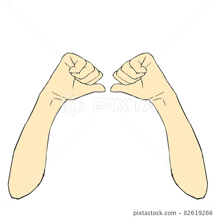 一隻手指向自己的簡單插圖 1 82619266