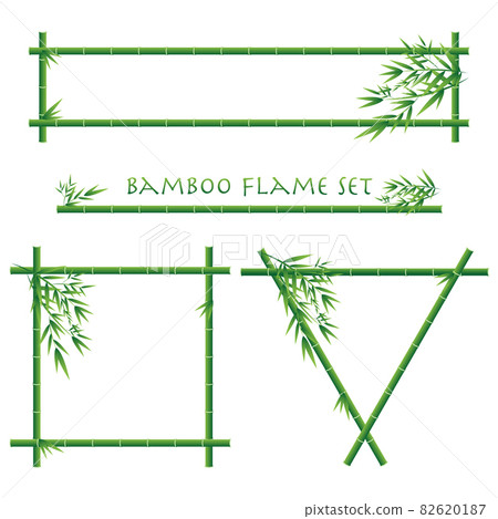 Simple bamboo frame, vector material 82620187