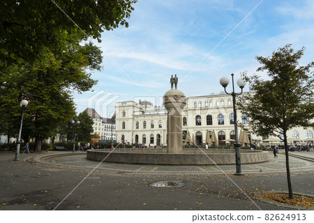 Christian Frederiks plass, in Oslo, Norway. Christian Frederiks plass, in Oslo, Norway. 82624913