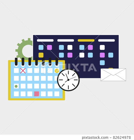 Process of management doing task, kanban analysis plan and control 82624978